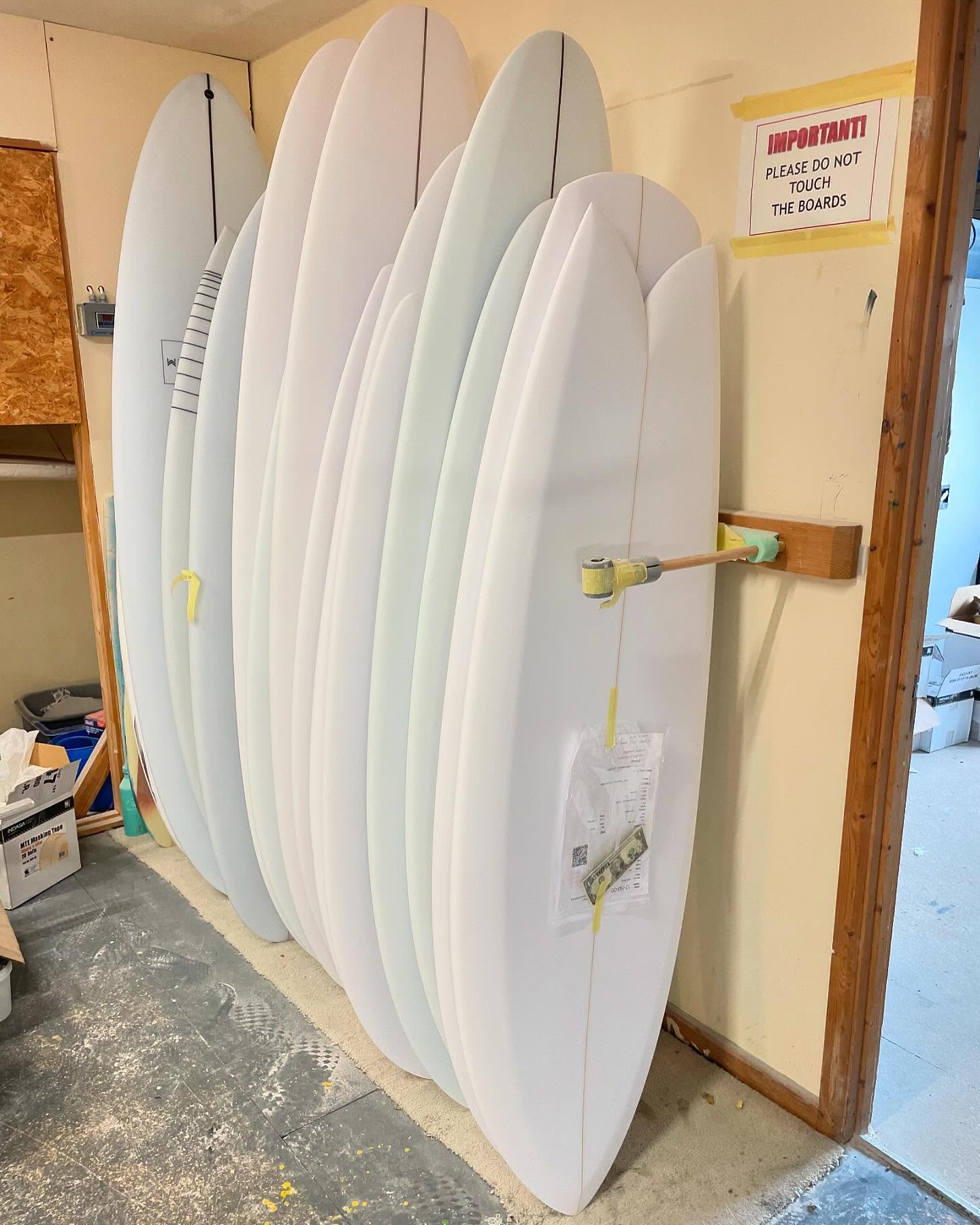 The McCallum bay — concrete floor, foam, racks